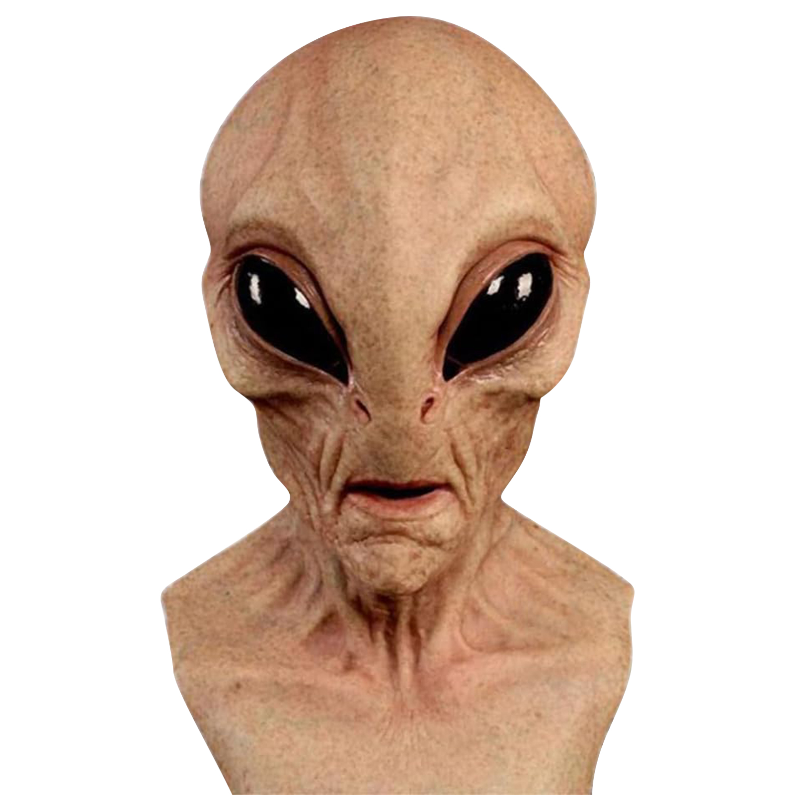 Latex Alien Mask Realistic - Maschera aliena divertente in lattice, accessori