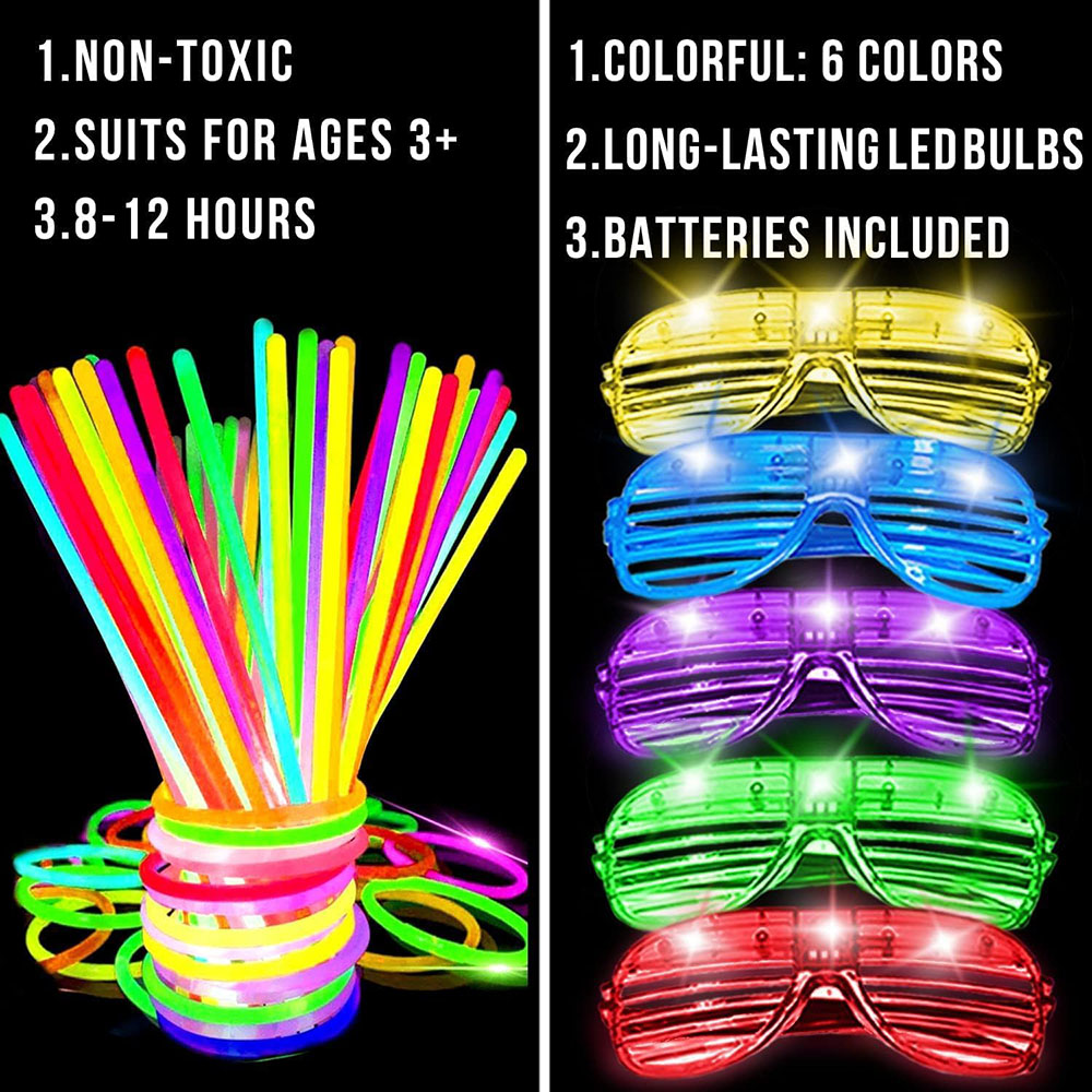 Confezione da 136 bomboniere c - Glow In The Dark Party Glasses recensione e prezzo