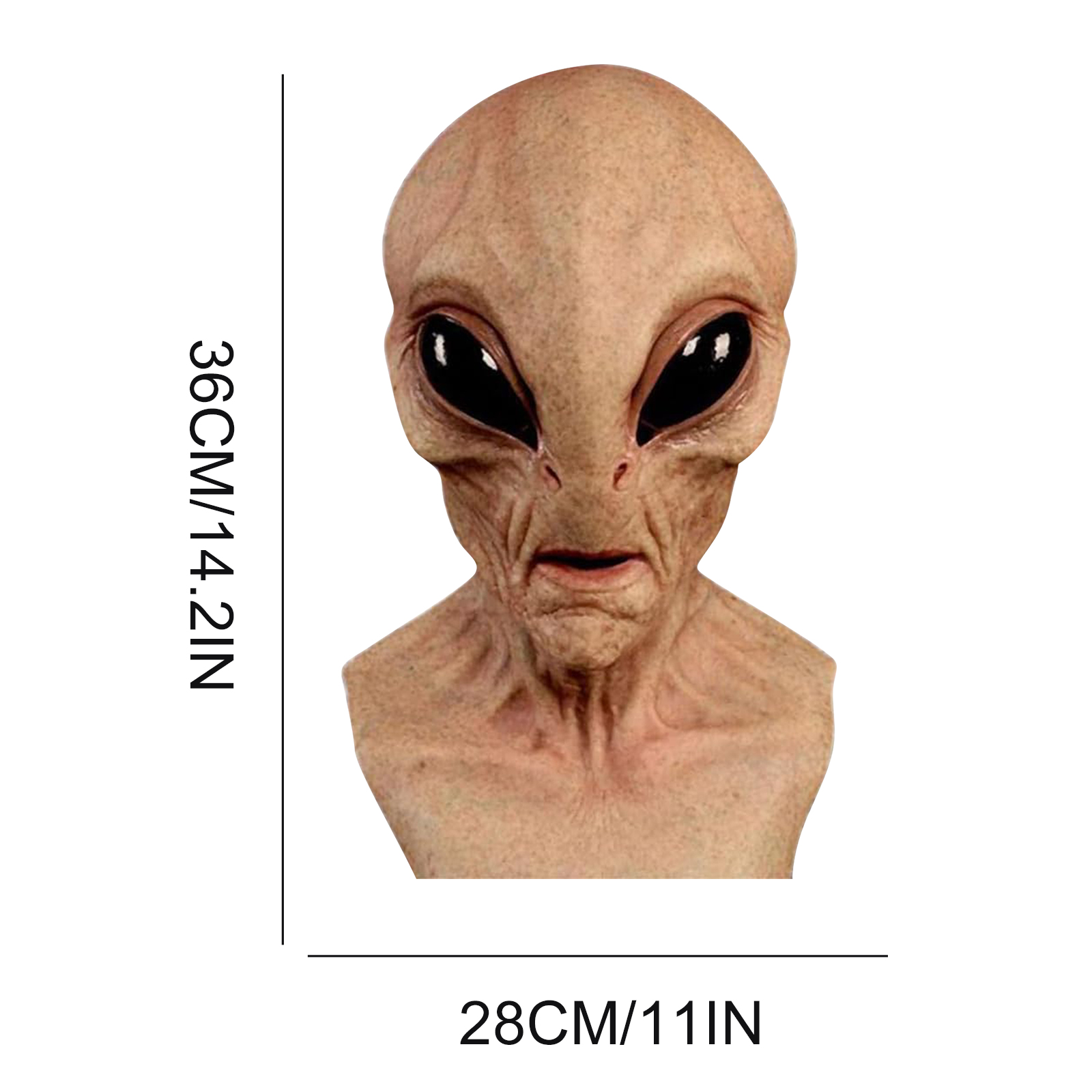 Maschera aliena divertente in  - Latex Alien Mask Realistic recensione e prezzo