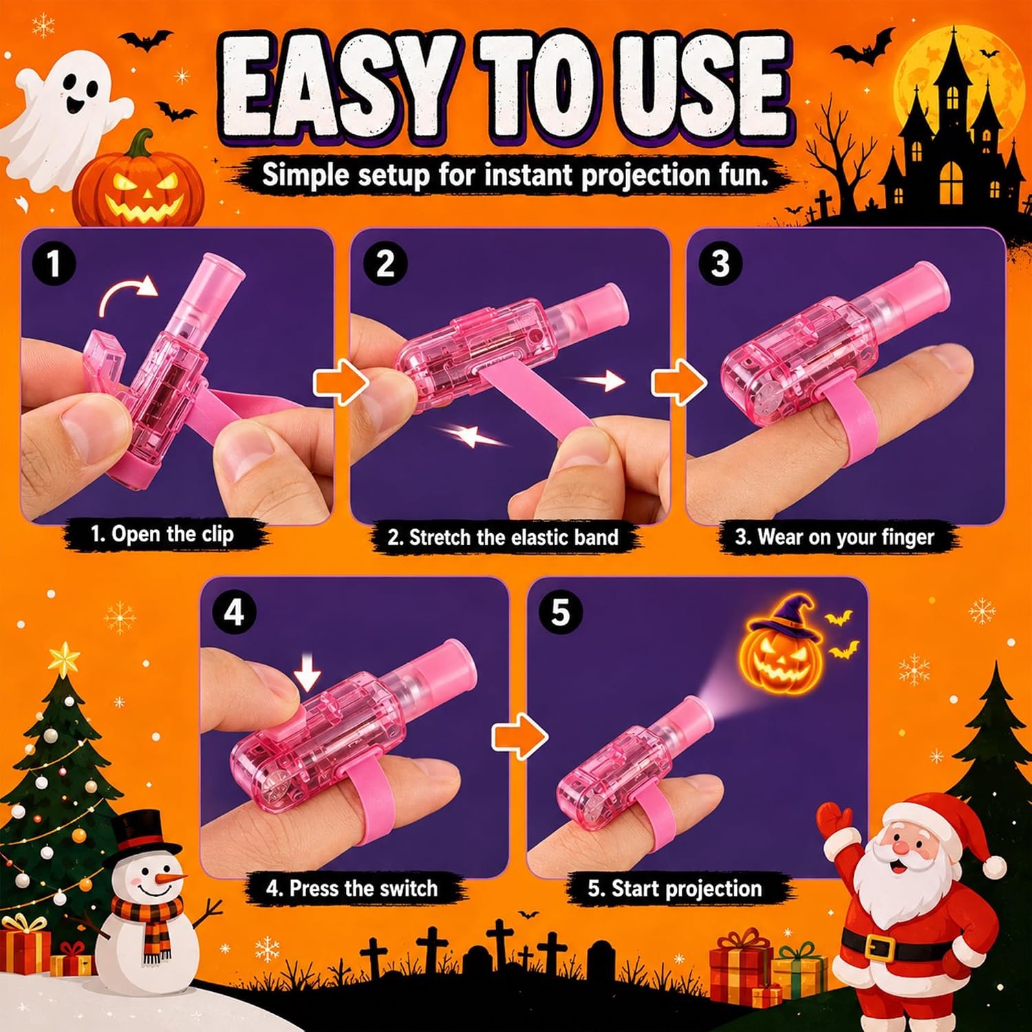 Luci da dito per Halloween, lu - Glow In The Dark Party Glasses recensione e prezzo